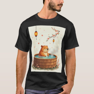 Capybara Whirlpool-Relaxation Dampfer Spa-Tag Aufk T-Shirt