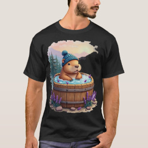 Capybara Whirlpool-Relaxation Stressabbau Spa-Tag  T-Shirt