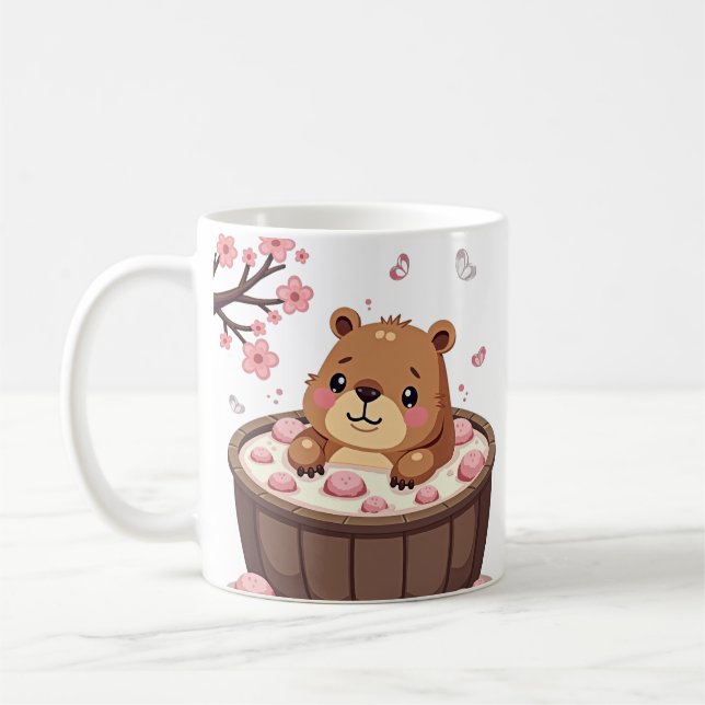 Capybara Whirlpool-Relaxations-Badebomben Kirschbl Kaffeetasse (Links)