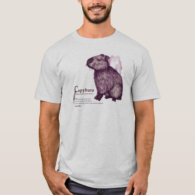 capybara - wine T-Shirt (Vorderseite)