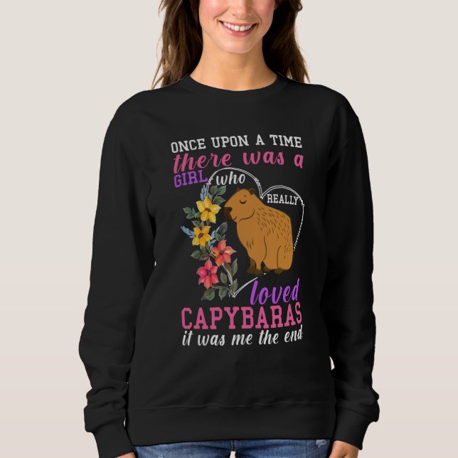 Capybara Women Love Capybara Sweatshirt (Vorderseite)
