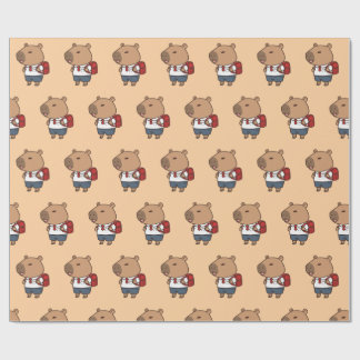 Capybara Wrapping Paper | Fun und Whimsical Geschenkpapier