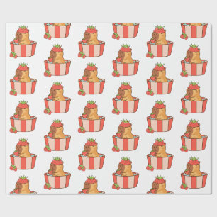 Capybara Wrapping Paper Süße Tier Gift Wrap Geschenkpapier