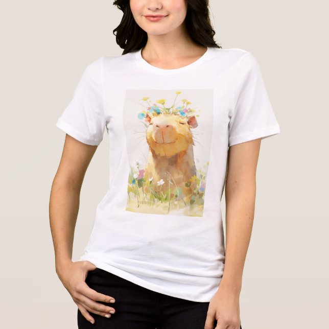 Capybara Zen Moment Tri-Blend Shirt (Vorderseite)