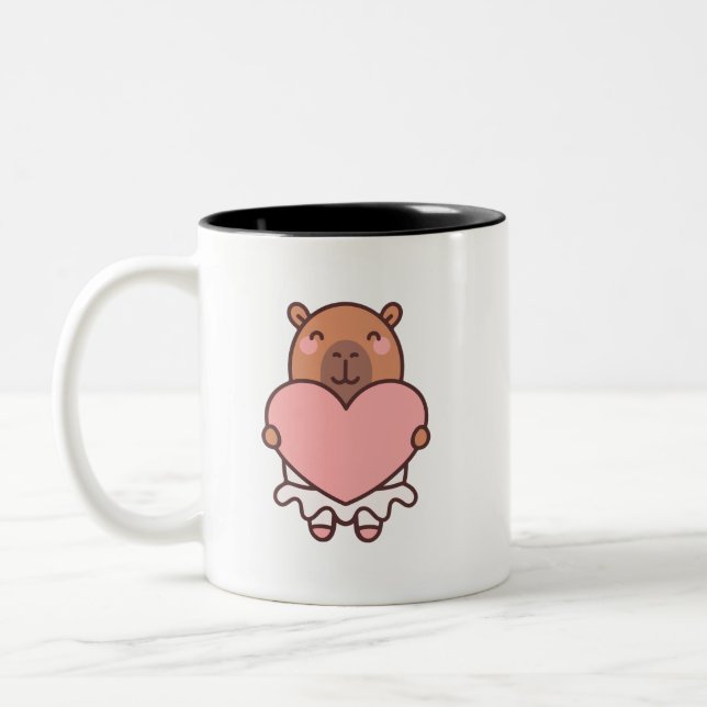 Capybara Zweifarbige Tasse (Links)