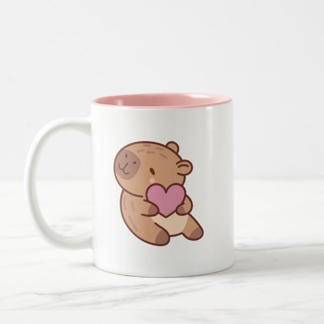 Capybara Zweifarbige Tasse (Links)