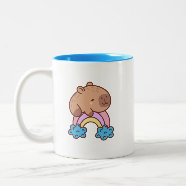 Capybara Zweifarbige Tasse (Links)