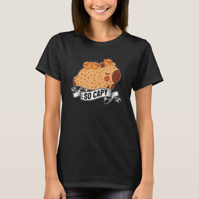 Capybaras Capybara Rodent T-Shirt (Vorderseite)