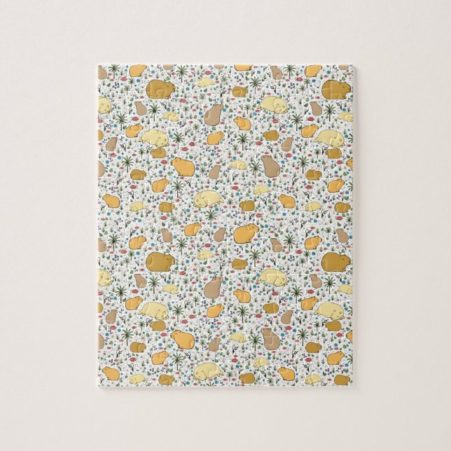 Capybaras in Gelb Puzzle (Vertikal)