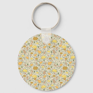 Capybaras in Gelb Schlüsselanhänger