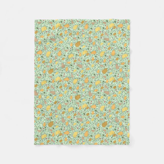 Capybaras in Grün Fleecedecke (Vorderseite)