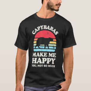 Capybaras machen mich glücklich Sie nicht so viel T-Shirt