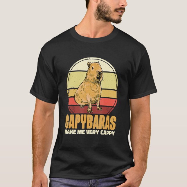 Capybaras machen mich sehr glücklich T-Shirt (Vorderseite)