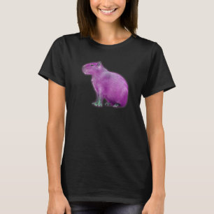 Capybaras Niedlich Space Capybara Martian Pink T-Shirt