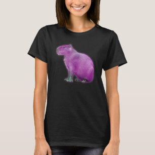 Capybaras Niedlich Space Capybara Martian Pink T-Shirt