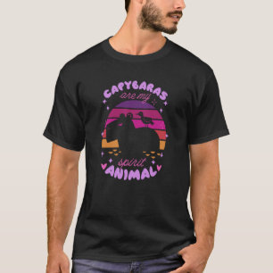 CAPYBARAS SIND MEINE SPIRITT TIERE Capybara Sunset T-Shirt