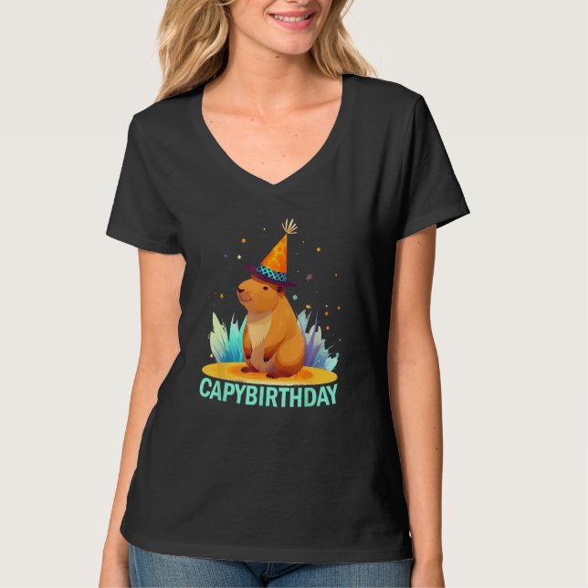 Capybirthday Birthday Capybara 1 T-Shirt (Vorderseite)