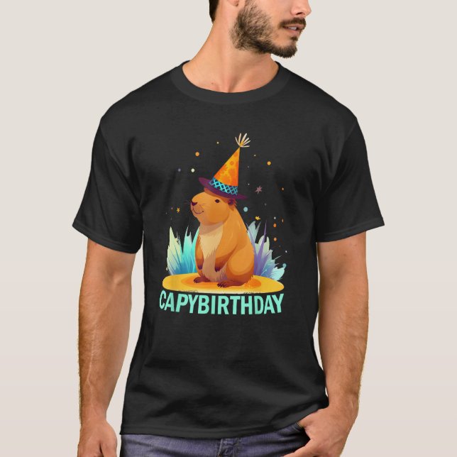 Capybirthday Birthday Capybara 1 T-Shirt (Vorderseite)