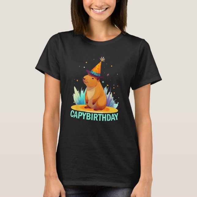 Capybirthday Birthday Capybara 1 T-Shirt (Vorderseite)