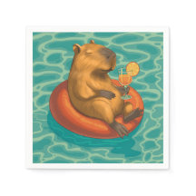 Capylara Cocktail auf Boje am Pool