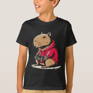 Capyra Gamer Lustiges Video Gaming Capy Nagetier J T-Shirt