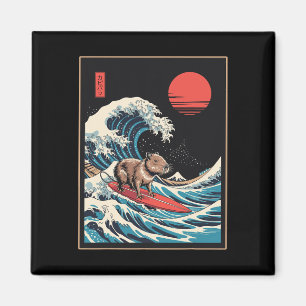 Capyra Japan Kanagawa Welle Tier Surfen Capyra Magnet