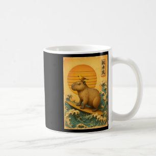 Capyra Surfwelle Japanische Vintage-Ukiyo-e-Kunst Kaffeetasse