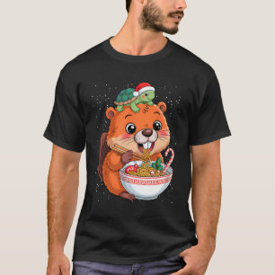 Capyra und Turtle Ckpack Ramen Kawaii Xmas Capira T-Shirt