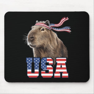 Capyra USA Patriotische Amerikanische Flagge Männe Mousepad