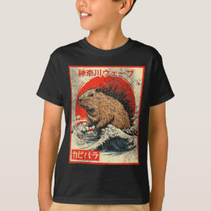 Capyzilla _ Kanagwa Welle Japan _ Cooles Nagetier T-Shirt