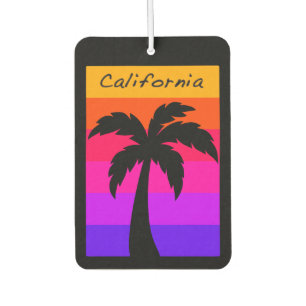 Car Air Freshener California Palm Tree Sunset Autolufterfrischer