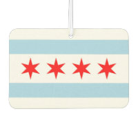 Car Air Fresheners mit Flag Chicago, USA
