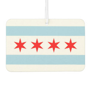 Car Air Fresheners mit Flag Chicago, USA Autolufterfrischer