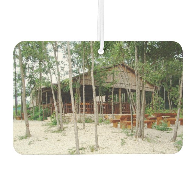Car Air Fresheners mit Strandhaus Autolufterfrischer (Vorderseite)