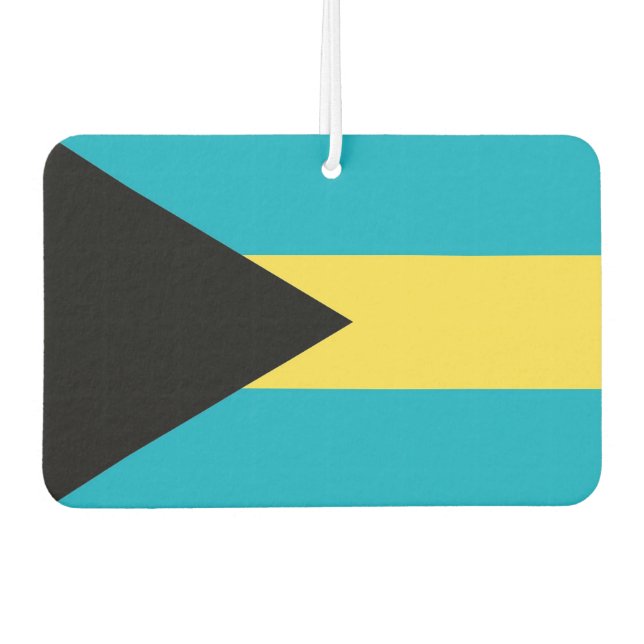 Car Air Fresheners with Flag of Bahamas Autolufterfrischer (Vorderseite)