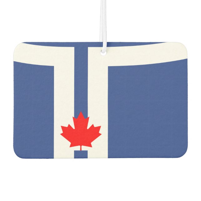 Car Air Fresheners with Flag of Toronto, Ontario Autolufterfrischer (Vorderseite)