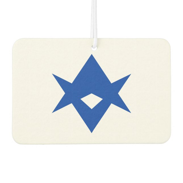 Car Air Fresheners with Flag of Toyota City, Japan Autolufterfrischer (Vorderseite)