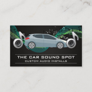 Car Audio Business Card für Musikanweisungen Visitenkarte