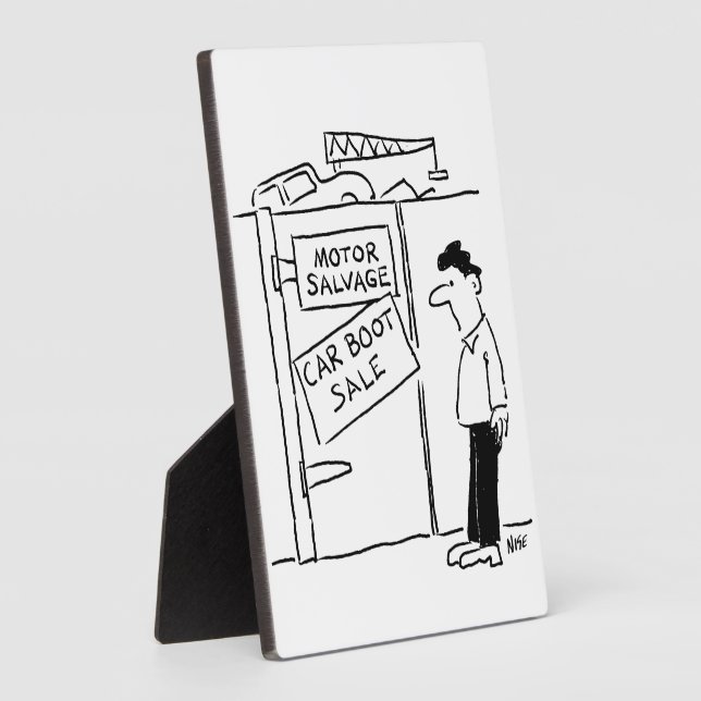 Car Breakers Scrapyard Auto Boot Sale. Funny Fotoplatte (Seite)