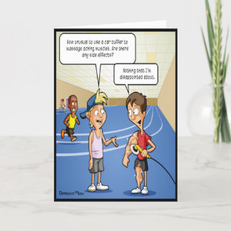 Car Buffer Massage Funny Birthday Card Karte