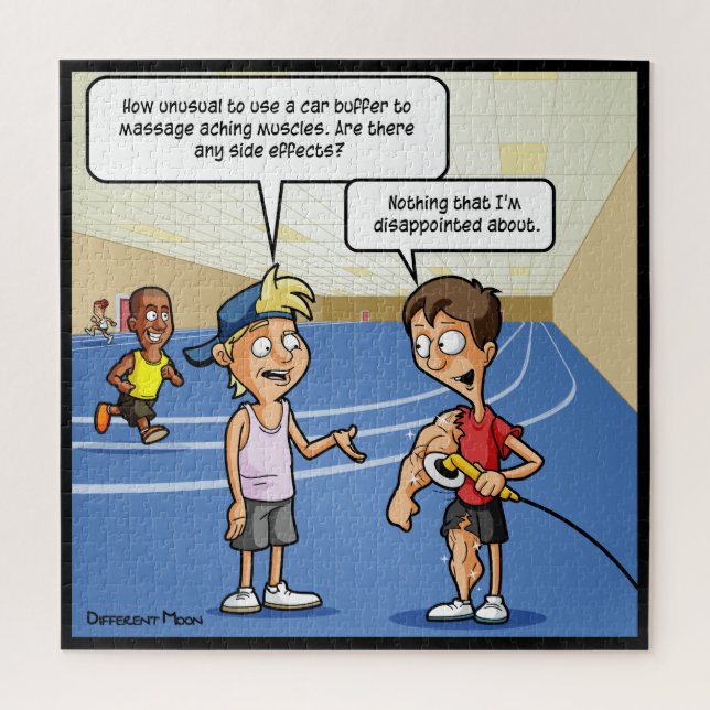 Car Buffer Massage Funny Jigsaw Puzzle (Vertikal)