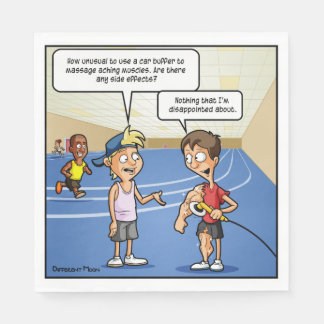 Car Buffer Massage Funny Party Napkins Serviette