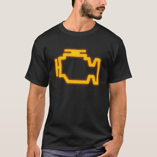 Car Check Engine Light T-Shirt (Vorderseite)