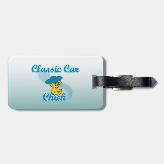 Car Chick #3 Gepäckanhänger (Rückseite horizontal)