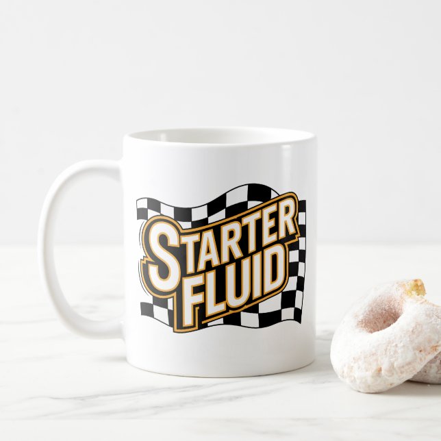 Car Coffee Mugs Spaß Starter Fluid Kaffeetasse (Mit Donut)