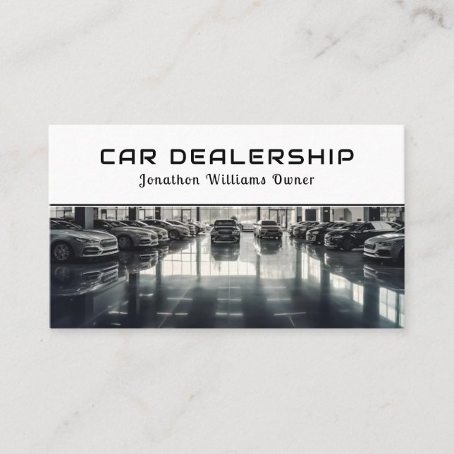 Car Dealership-Auto Sales Associate Business Card Visitenkarte (Vorderseite)