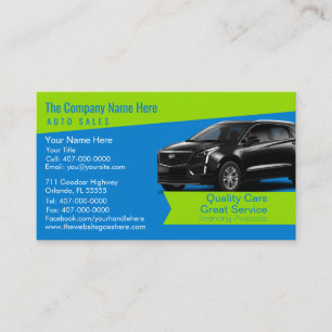 Car Dealership-Auto Sales Associate Business Card Visitenkarte