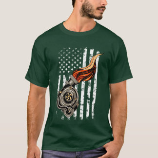Car Enthusiast Racing Drifting distressed usa funn T-Shirt