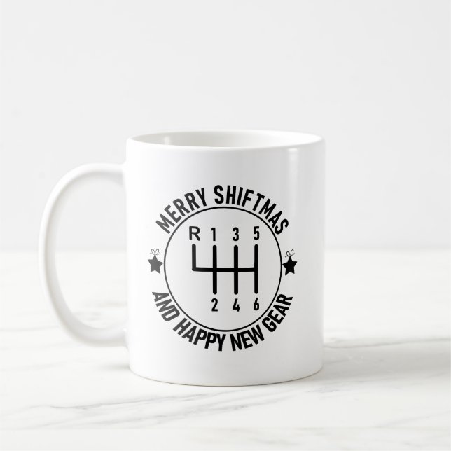 Car Funny Auto Racing Mechanik Handbuch Weihnachte Kaffeetasse (Links)