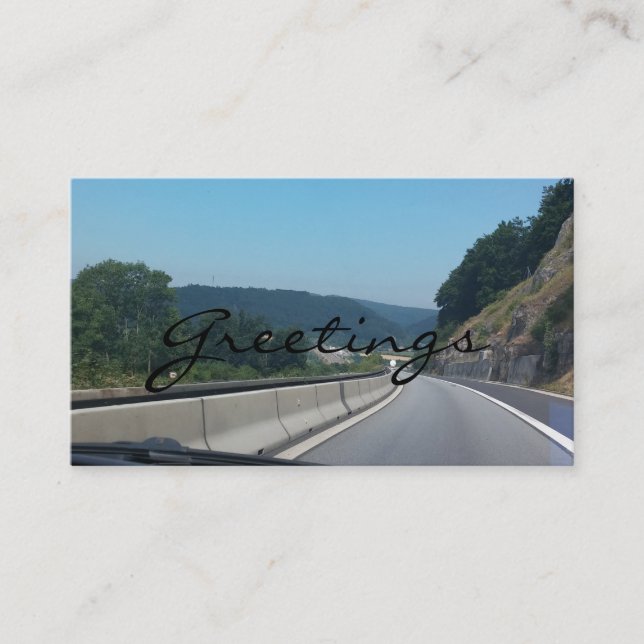 Car Holiday Mountains Europe Österreich Fotografie Visitenkarte (Vorderseite)